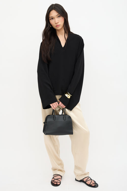 The Row Leather Margaux 10 Handbag