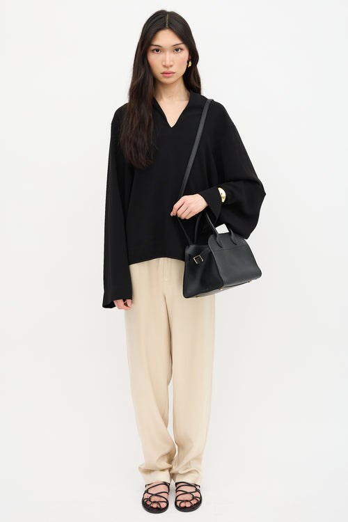 The Row Leather Margaux 10 Handbag