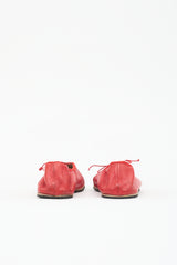 The Row Leather Round Ballet Flat
