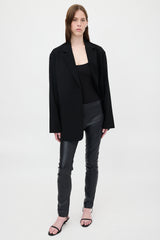 The Row Leather Slim Leg Pant