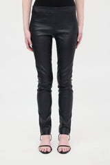 The Row Leather Slim Leg Pant