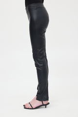 The Row Leather Slim Leg Pant