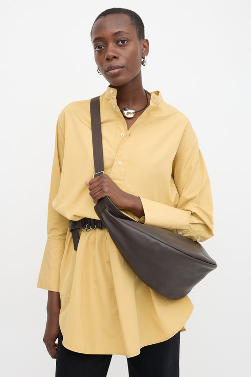 The Row Leather Slouchy Banana Bag