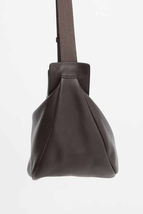 The Row Leather Slouchy Banana Bag