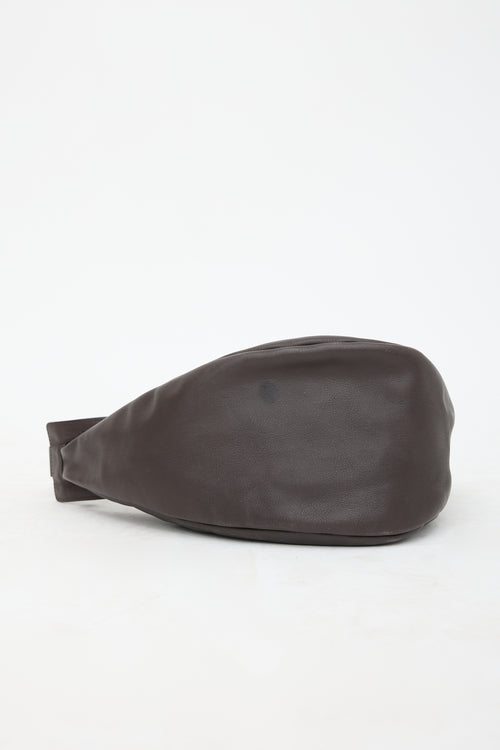 The Row Leather Slouchy Banana Bag