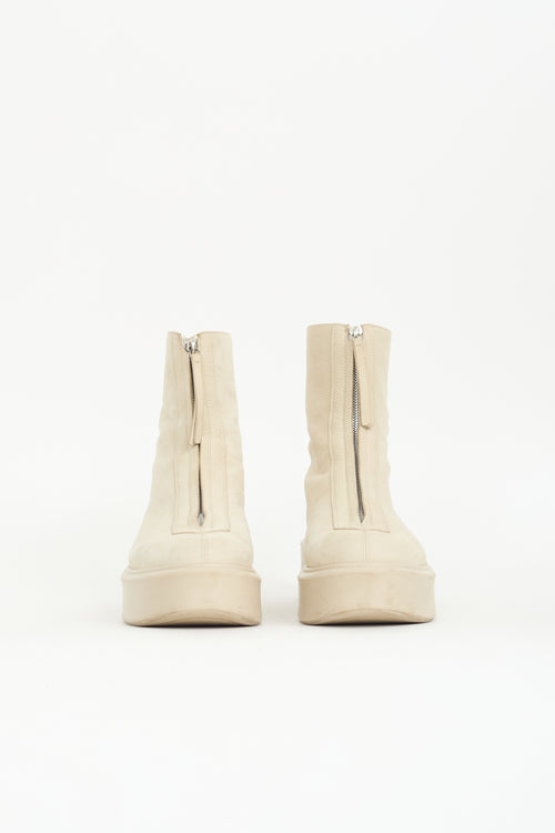 The Row Leather Zipped 1 Boot