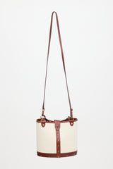 The Row Leather & Canvas Pail Bucket Bag