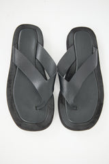 The Row Leather & Suede Ginza Slide