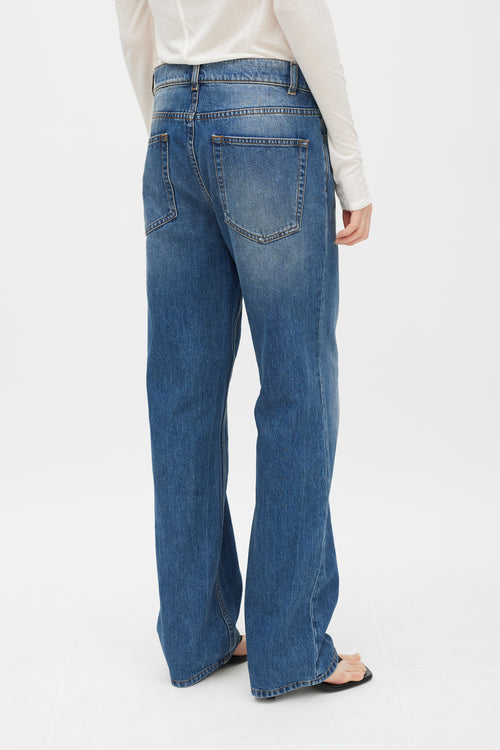 The Row Medium Wash Straight Leg Jeans