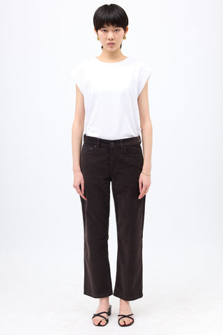 The Row Micro Corduroy Straight Leg Pant
