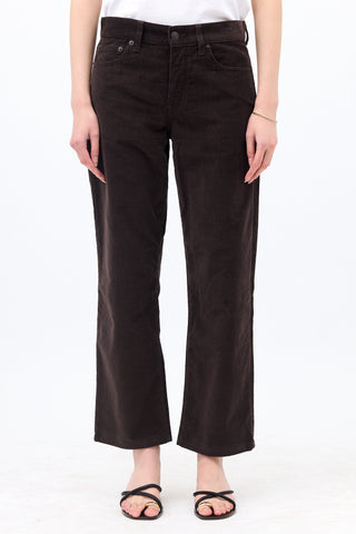 The Row Micro Corduroy Straight Leg Pant