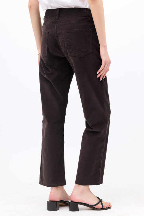The Row Micro Corduroy Straight Leg Pant