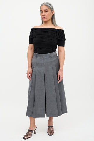 The Row Off Shoulder Ruched Top