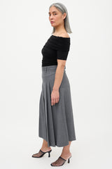 The Row Off Shoulder Ruched Top