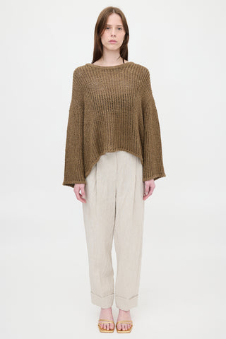 The Row Oversized Ribbed Knit Sweater