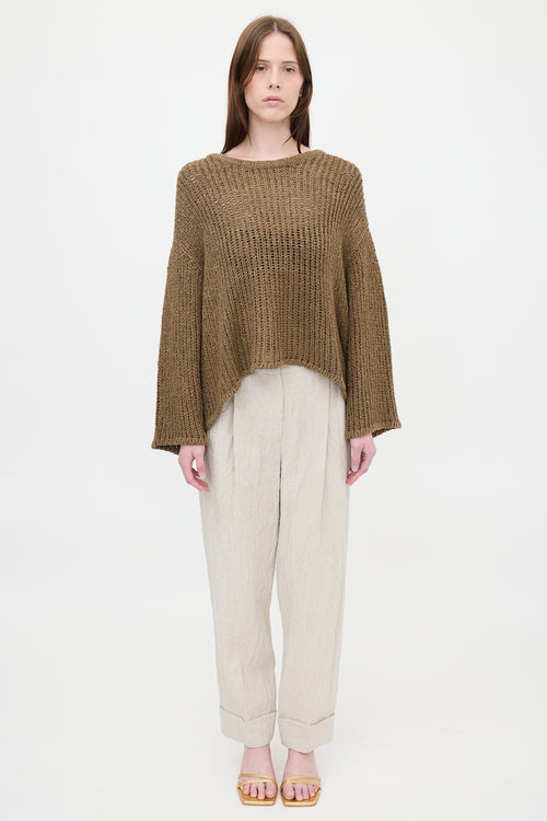 The Row Oversized Ribbed Knit Sweater