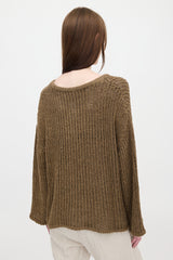 The Row Oversized Ribbed Knit Sweater