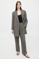 The Row Patterned Wide Leg Trouser