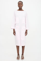 The Row Poplin Patch Pocket Dress