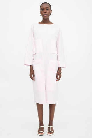 The Row Poplin Patch Pocket Dress