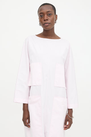 The Row Poplin Patch Pocket Dress