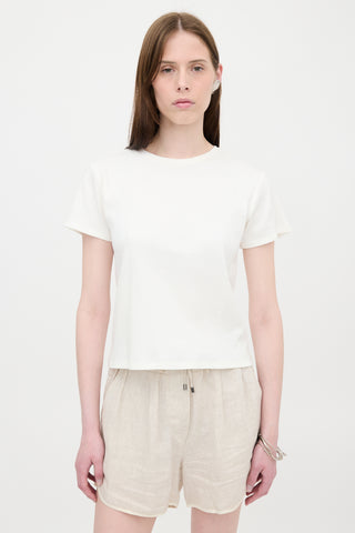 The Row Ribbed Knit T-Shirt
