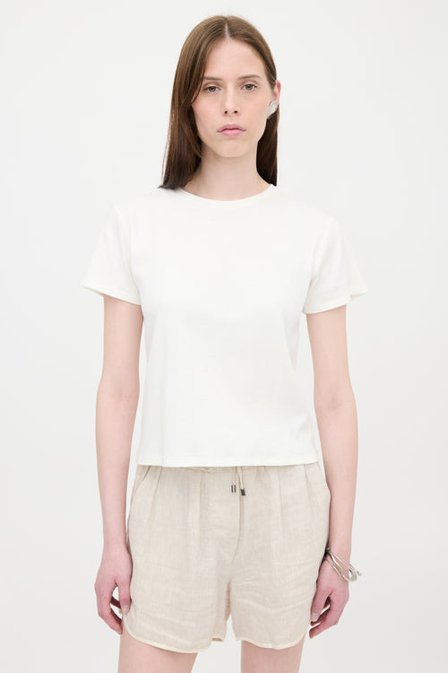 The Row Ribbed Knit T-Shirt