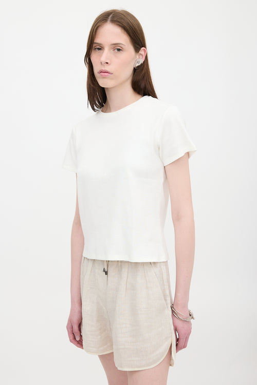 The Row Ribbed Knit T-Shirt