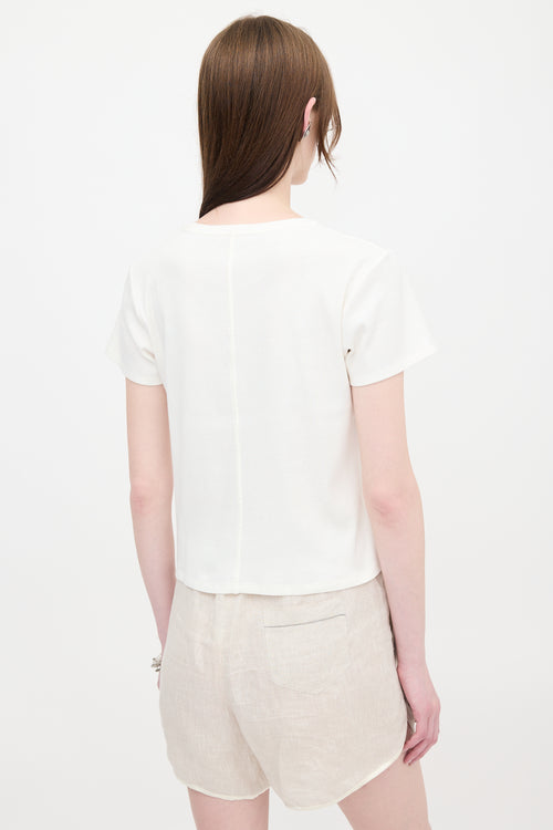 The Row Ribbed Knit T-Shirt