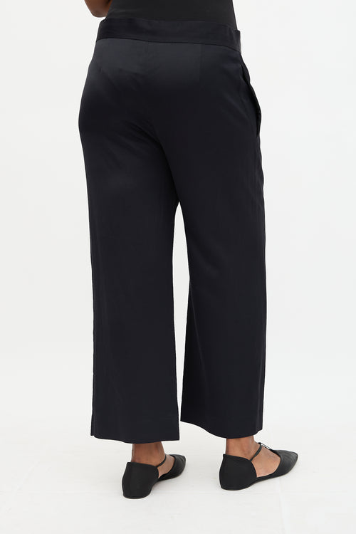 The Row Satin Wide Leg Trouser