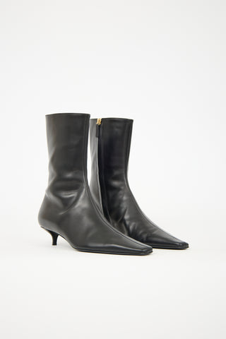 The Row Leather Shrimpton Boot