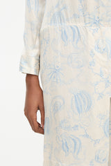 The Row Silk Sea Print Dress