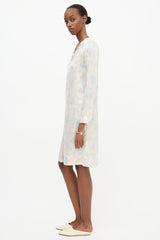 The Row Silk Sea Print Dress