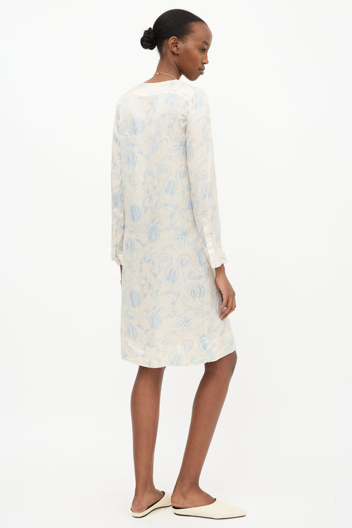 The Row Silk Sea Print Dress
