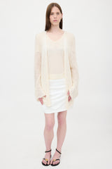 The Row Silk Open Knit Senae Cardigan