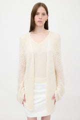 The Row Silk Open Knit Senae Cardigan