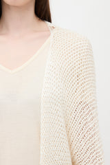 The Row Silk Open Knit Senae Cardigan