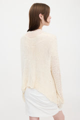 The Row Silk Open Knit Senae Cardigan