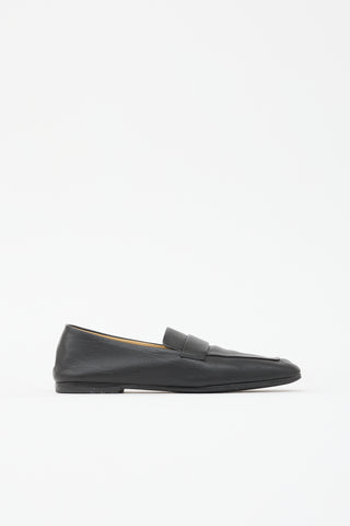 The Row Soft Leather Square Loafer