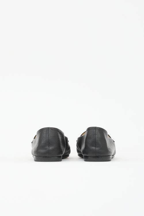 The Row Soft Leather Square Loafer