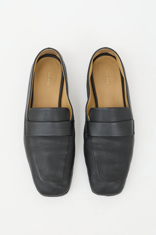 The Row Soft Leather Square Loafer