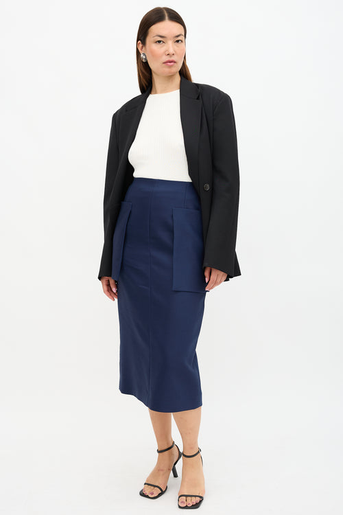 The Row Spring 2020 Wool Jenna Skirt