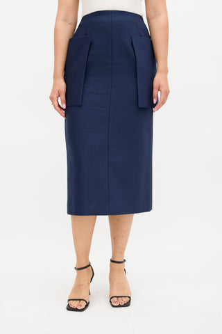 The Row Spring 2020 Wool Jenna Skirt