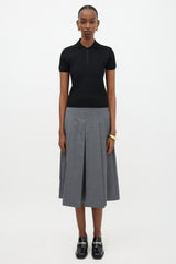The Row Stretch Knit Cauro Polo