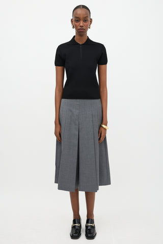 The Row Stretch Knit Cauro Polo