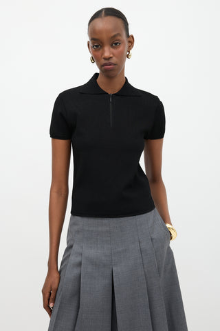 The Row Stretch Knit Cauro Polo