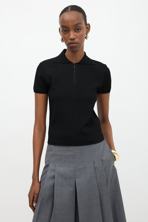 The Row Stretch Knit Cauro Polo