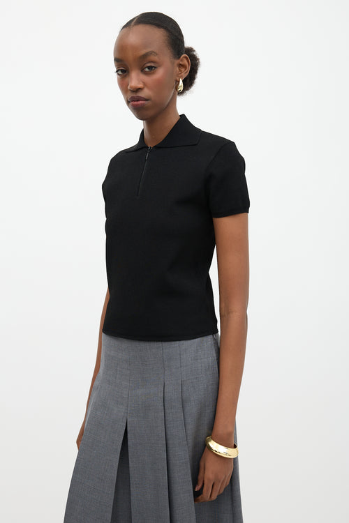 The Row Stretch Knit Cauro Polo