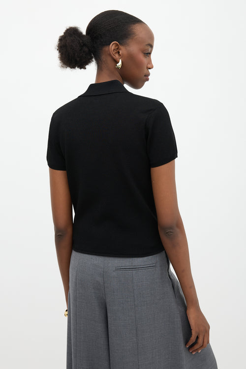 The Row Stretch Knit Cauro Polo