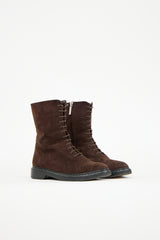 The Row Suede Fara Ankle Boot